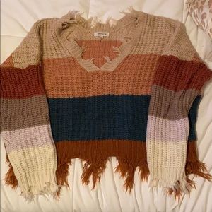 Multi colored sweater
